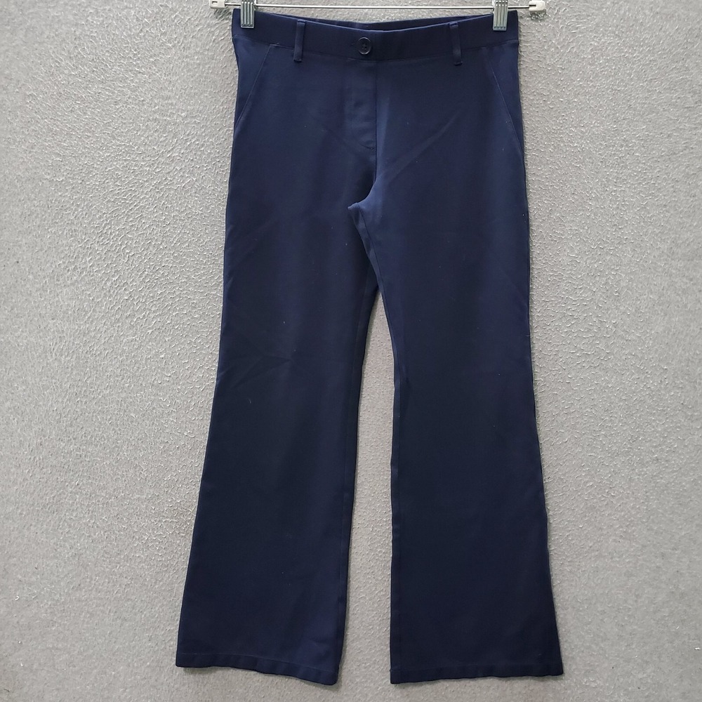 Betabrand Women Pants Small Gray Petites Boot Cut Stretch Pull On